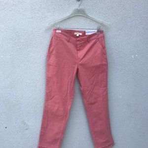 LOFT Petite Frayed Girlfriend Chinos